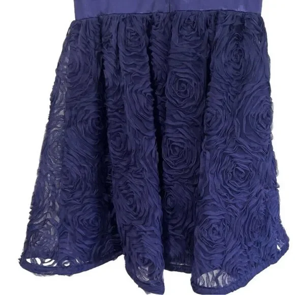 Adrianna Papell  Evening cocktail navy strapless dress size 6 - Picture 6 of 11